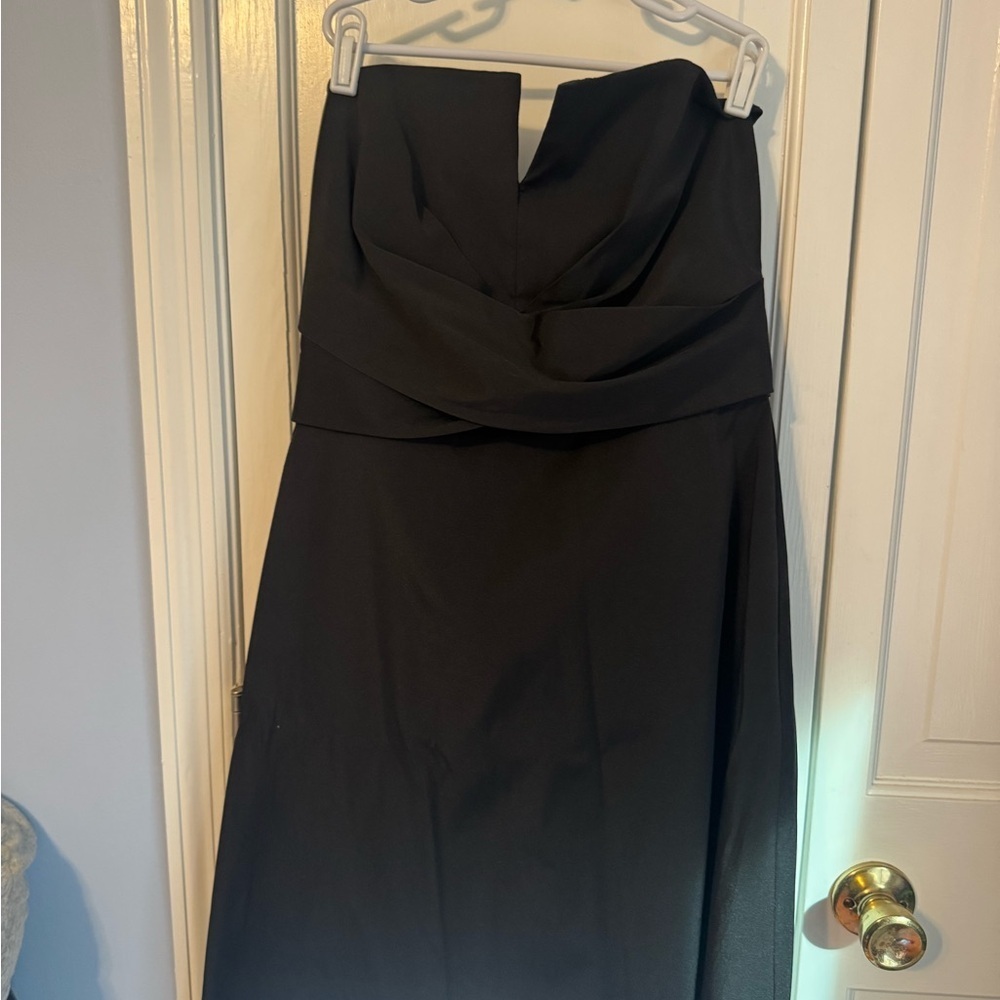 The Perfect Little Black Dress! WHBM  Black Strapless Cocktail Dress Size 10.